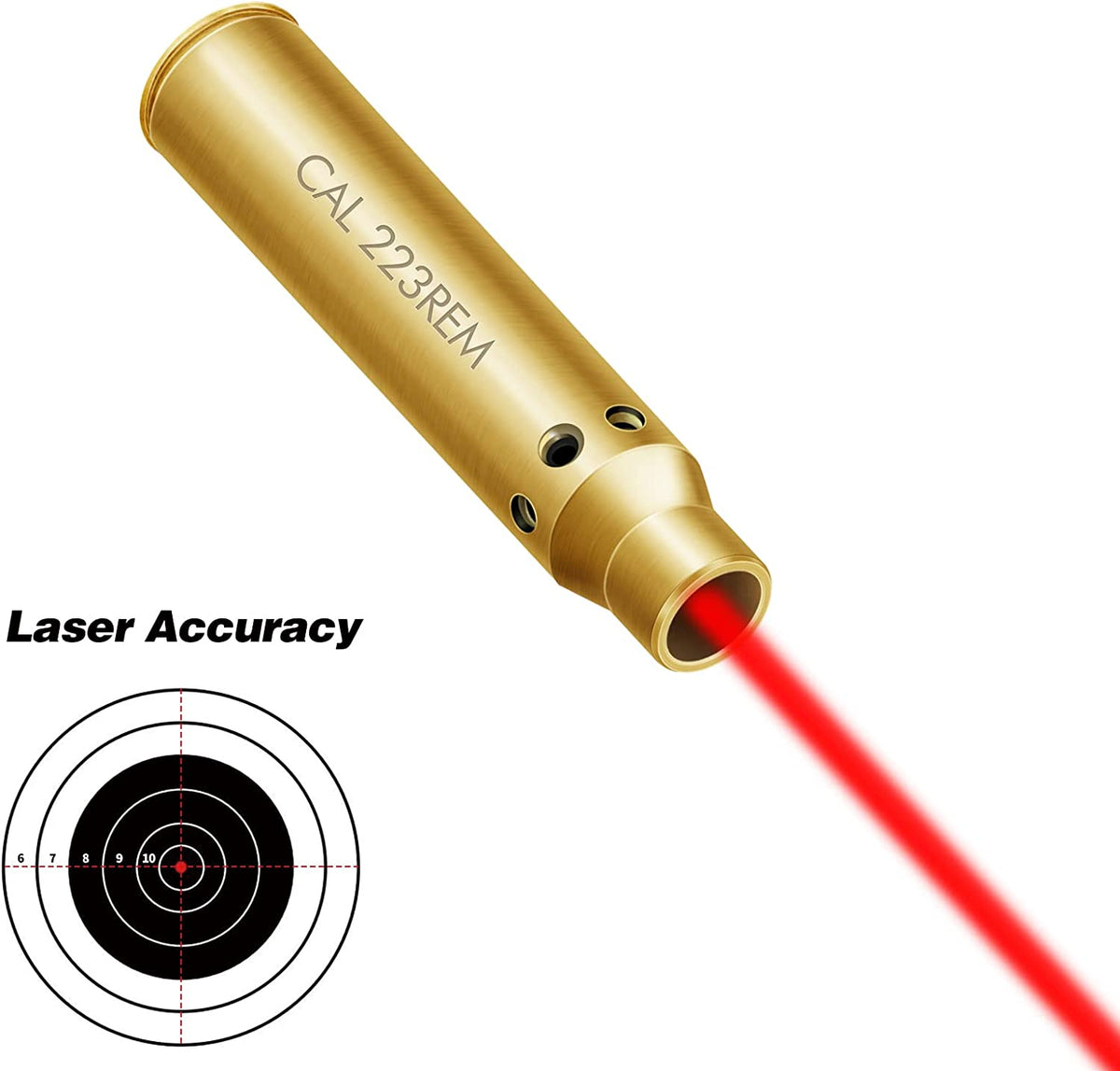 Theopot Bore Sight Cal 223 5.56mm Red Dot Boresighter Laser Sight with ...